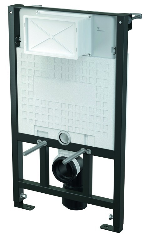 WC Vorwandelement inkl. Drückerplatte zur ECKMONTAGE Unterputzspülkasten, Bauhöhen 85 100 120 cm