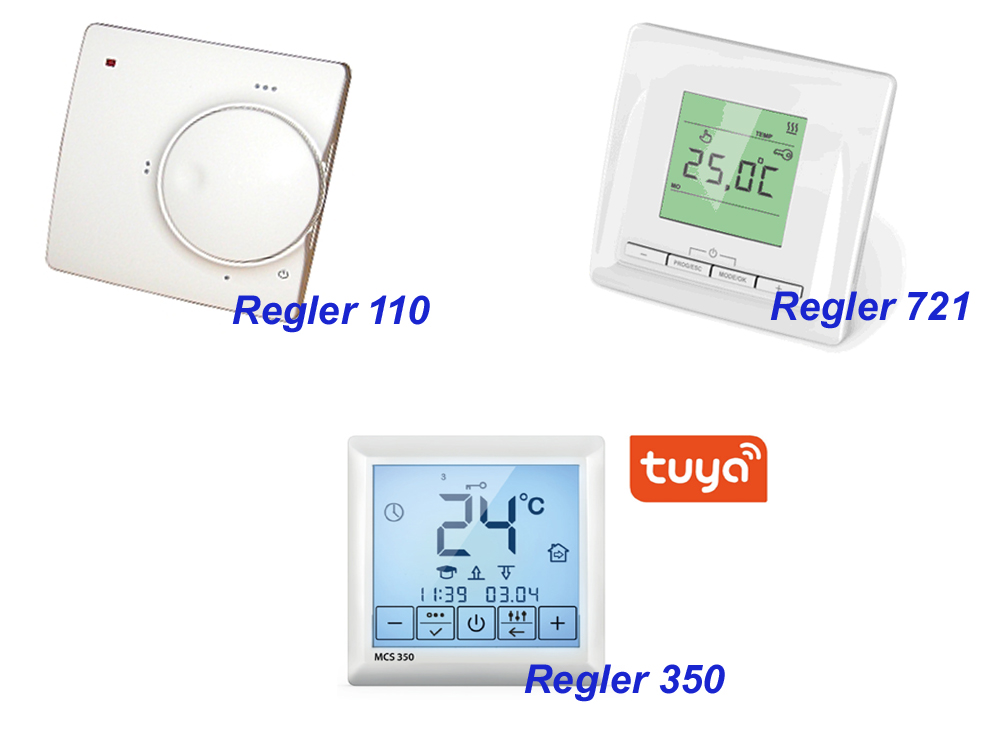 Thermostat Digitalregler Touch fr Elektro Fubodenheizungen