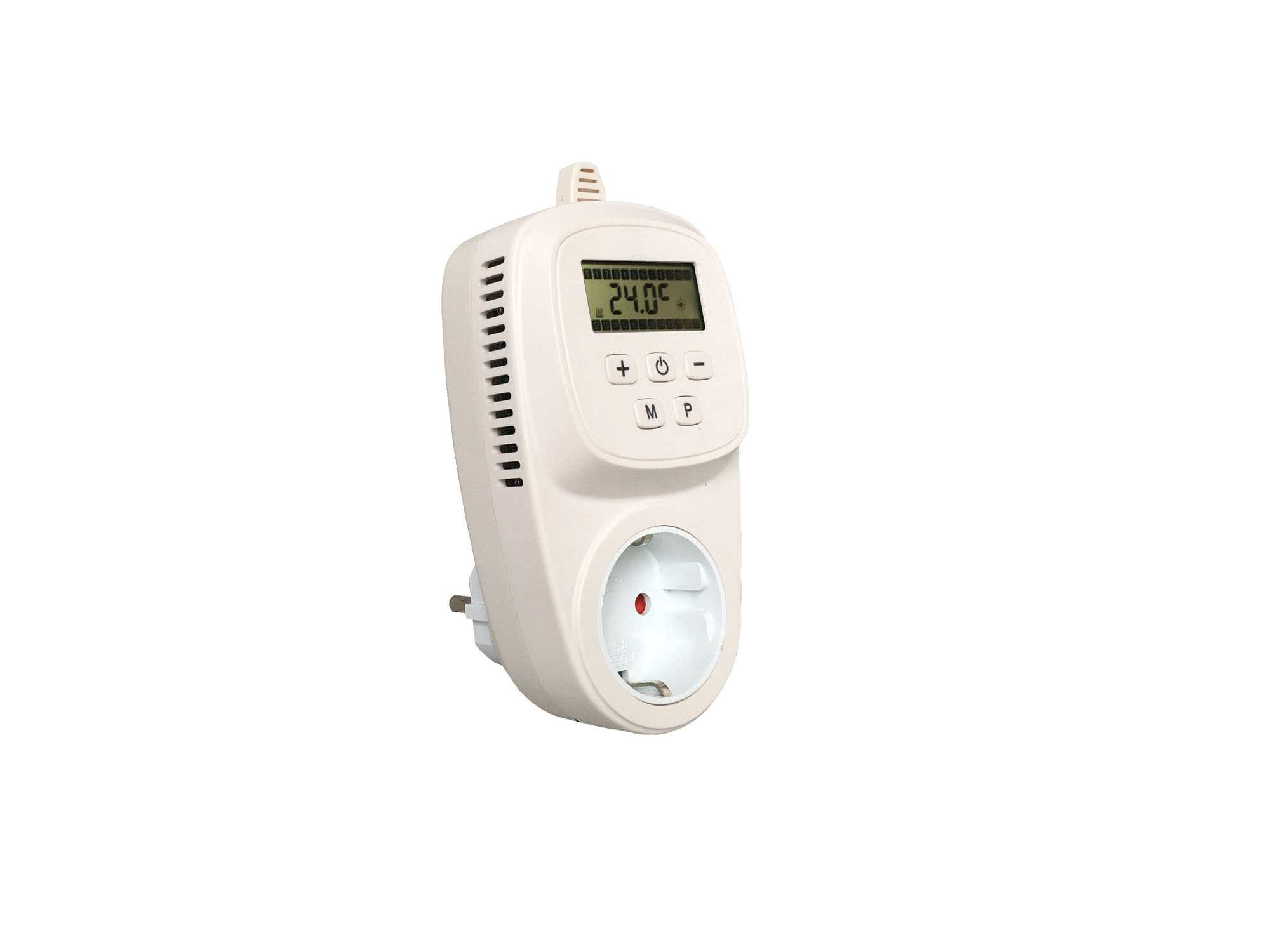 Steckdosenthermostat für Infrarot Heizkörper 60x120cm, Farbe weiß, schwarz, rot oder als Spiegel, Front aus Sicherheitsglas