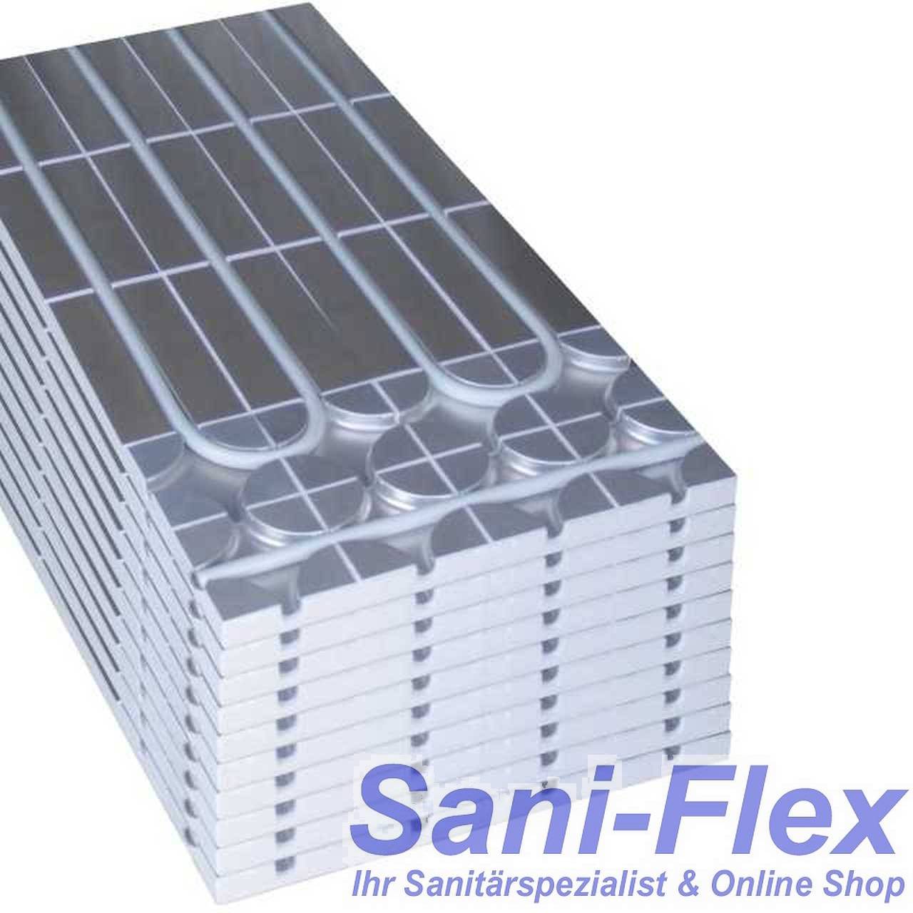 10 Stück = 5m² Sani-DRY Systemplatten zur Erweiterung unserer Trockenbau Fußbodenheizung, ohne Heizrohr ohne Regelung