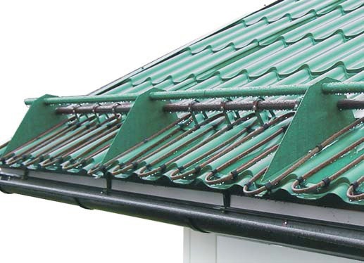 Dachrinnenheizung gegen vereiste Dachrinnen und Fallrohre, Heizkabel 7,5m bis 150m Länge, optional auch mit Thermostat Frostschutz Regler
